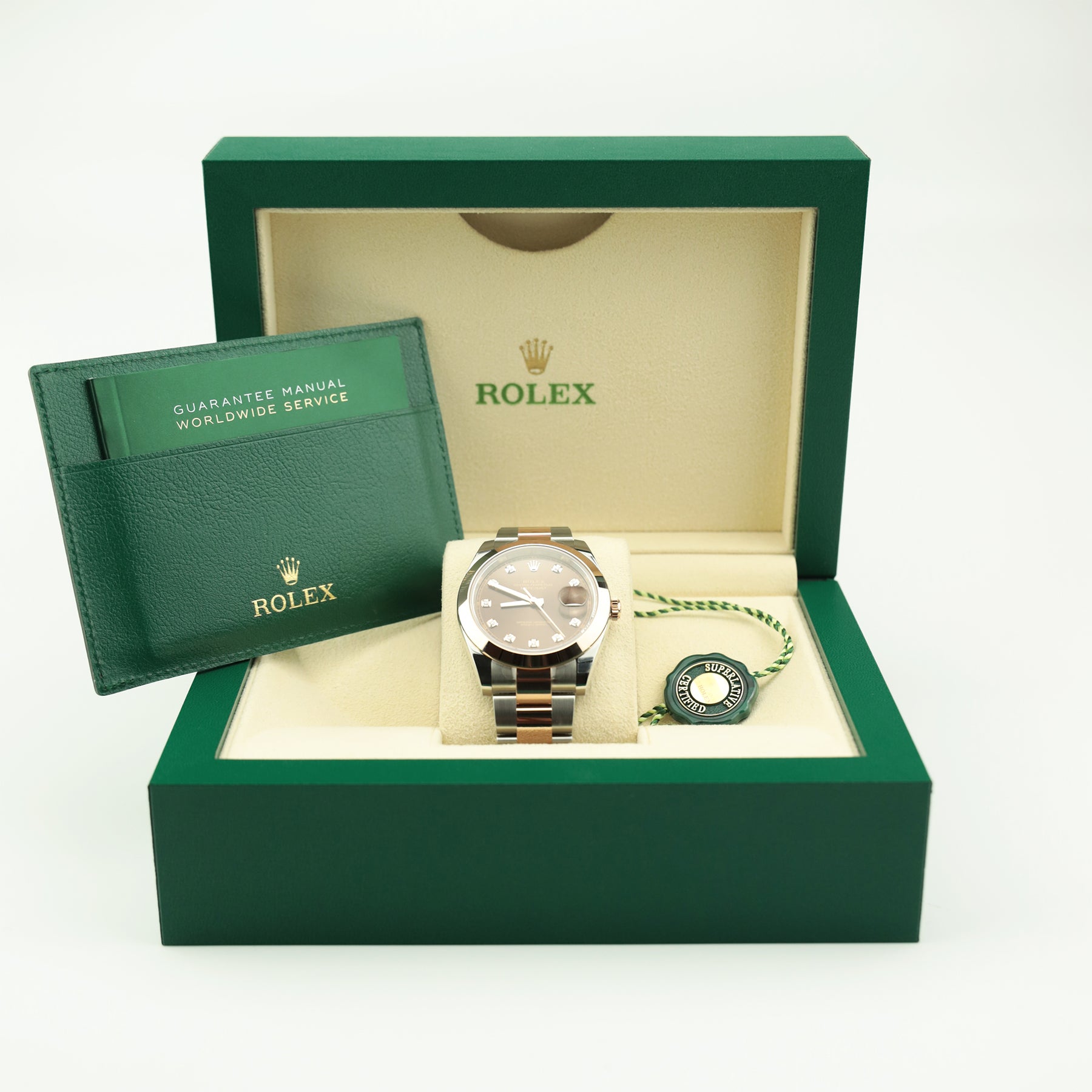 2023 Rolex DATEJUST 41mm Steel & Rose Gold Chocolate Dial 126301