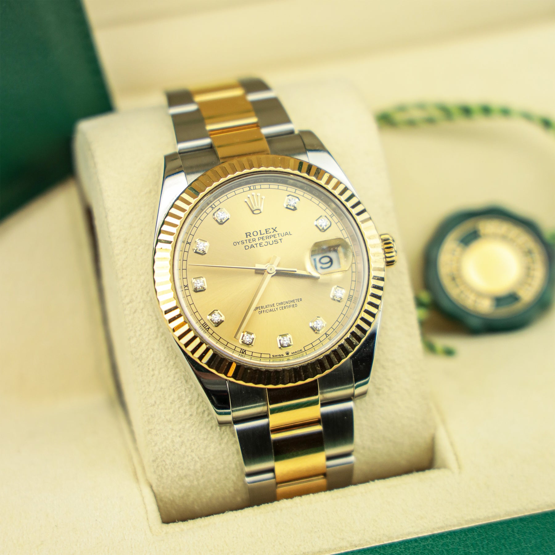 2020 Rolex DATEJUST 41mm Steel & Yellow Gold Fluted Bezel Oyster Strap 126333 RR Jewellers Yarm