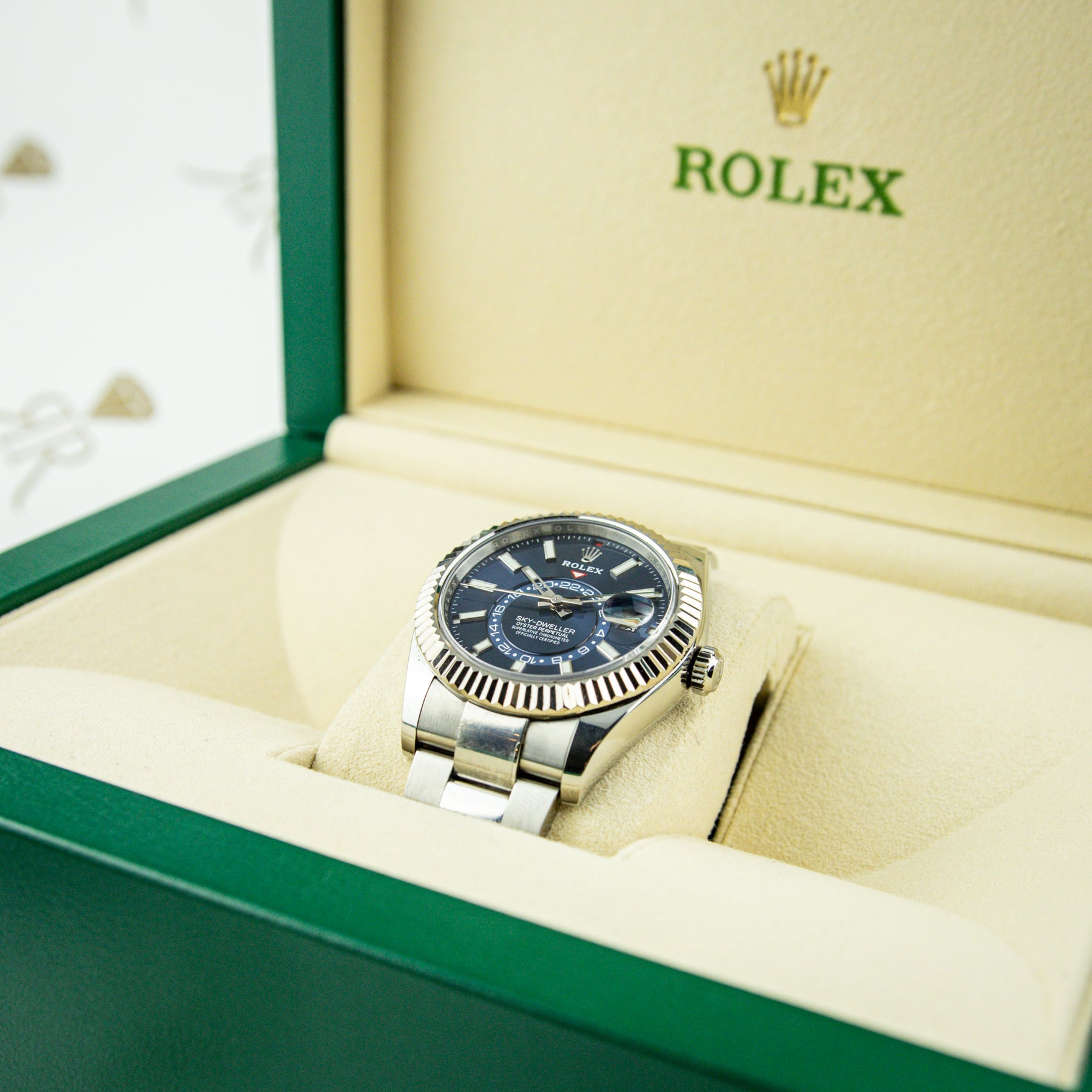 2022 Rolex Sky-Dweller oyster Blue Dial Watch 326934 at RR JEWELLERS YARM