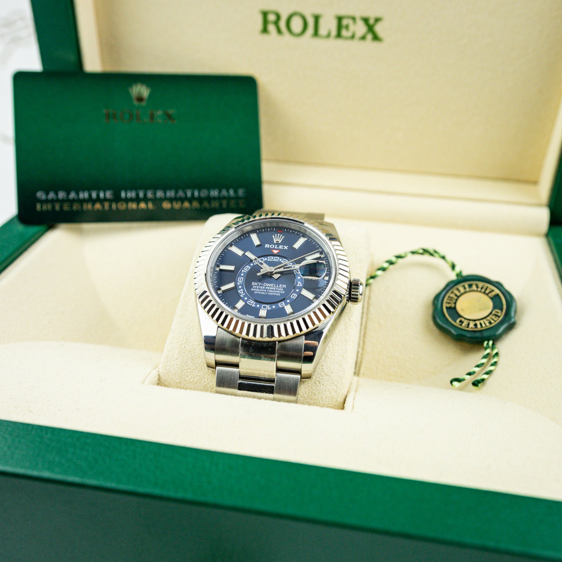 2022 Rolex Sky-Dweller oyster Blue Dial Watch 326934 at RR JEWELLERS YARM