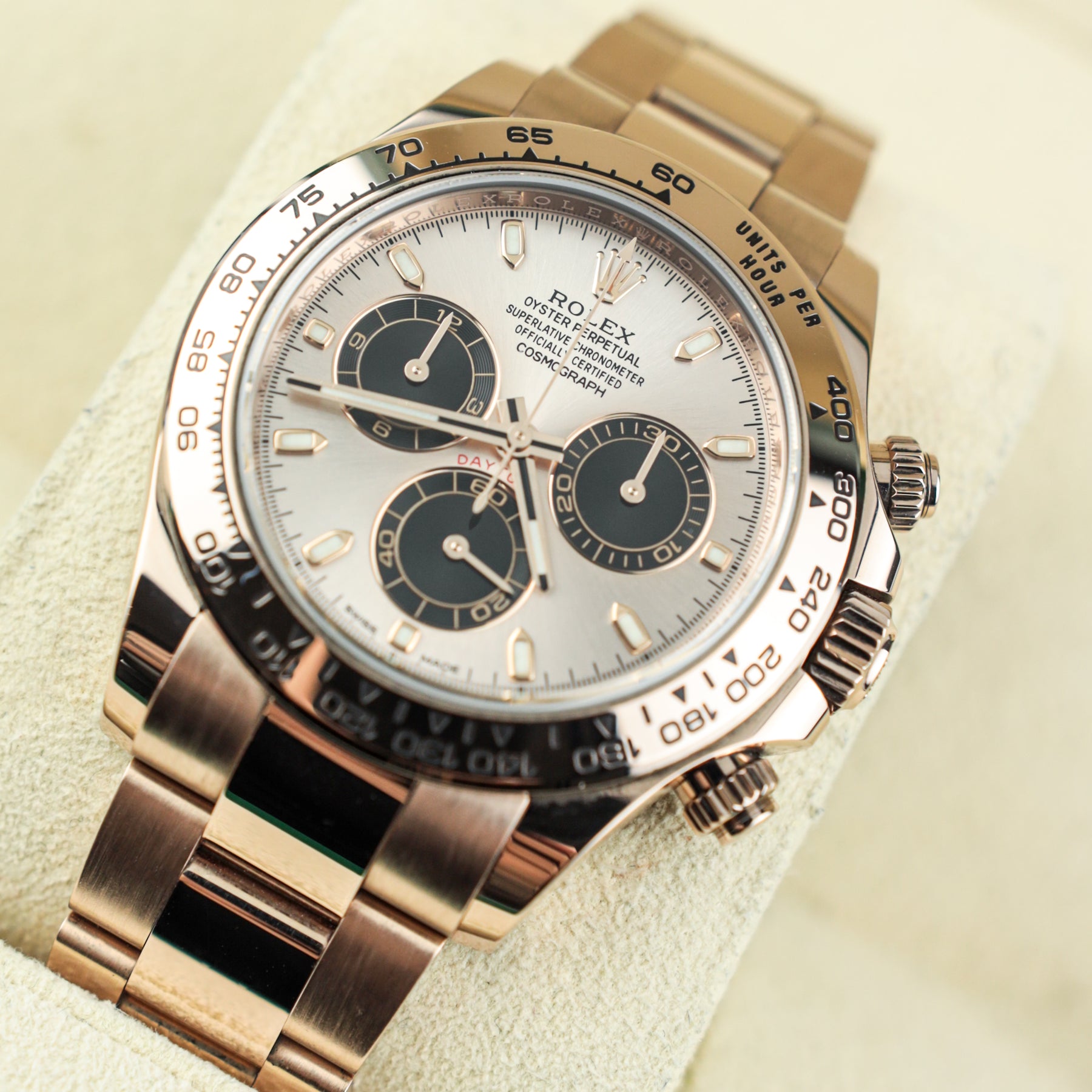 2021 Rolex COSMOGRAPH DAYTONA Everose Gold, Sundust Dial, 40mm, 116505 at RR JEWELLERS YARM
