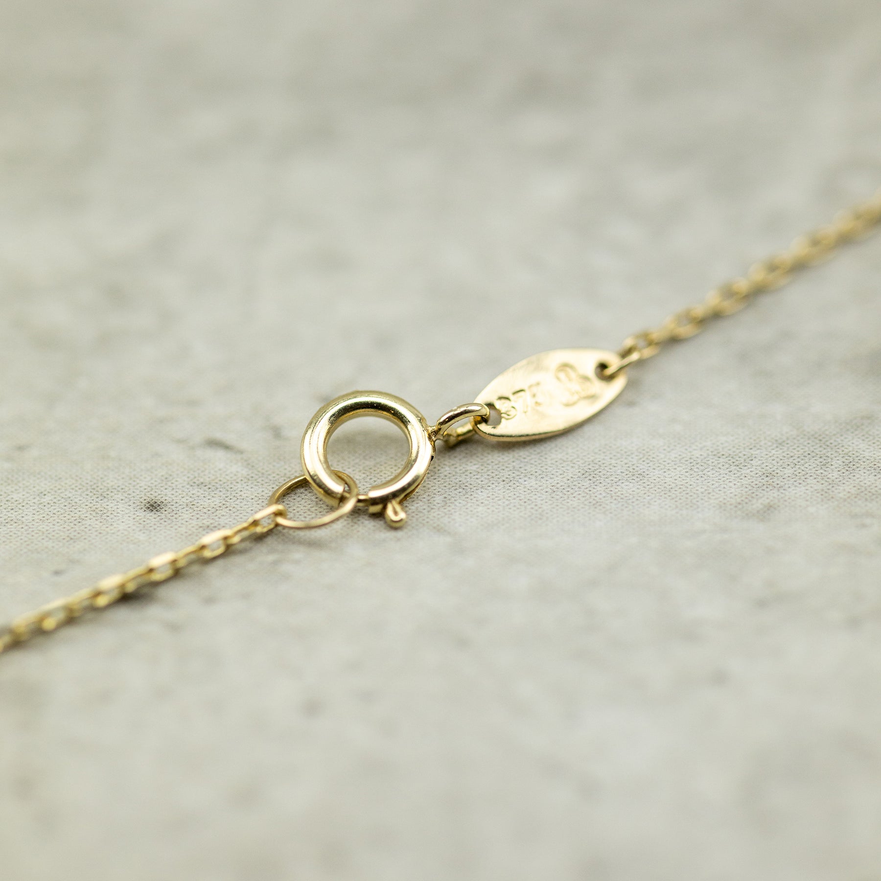 Designer Inspired 9ct Yellow Gold 3 Malachite Petal Necklace AT RR JEWELLERS YARM