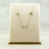 Designer Inspired 9ct Yellow Gold 3 Mother Of Pearl Petal Bracelet AVAILABLE AT RR JEWELLERS YARM