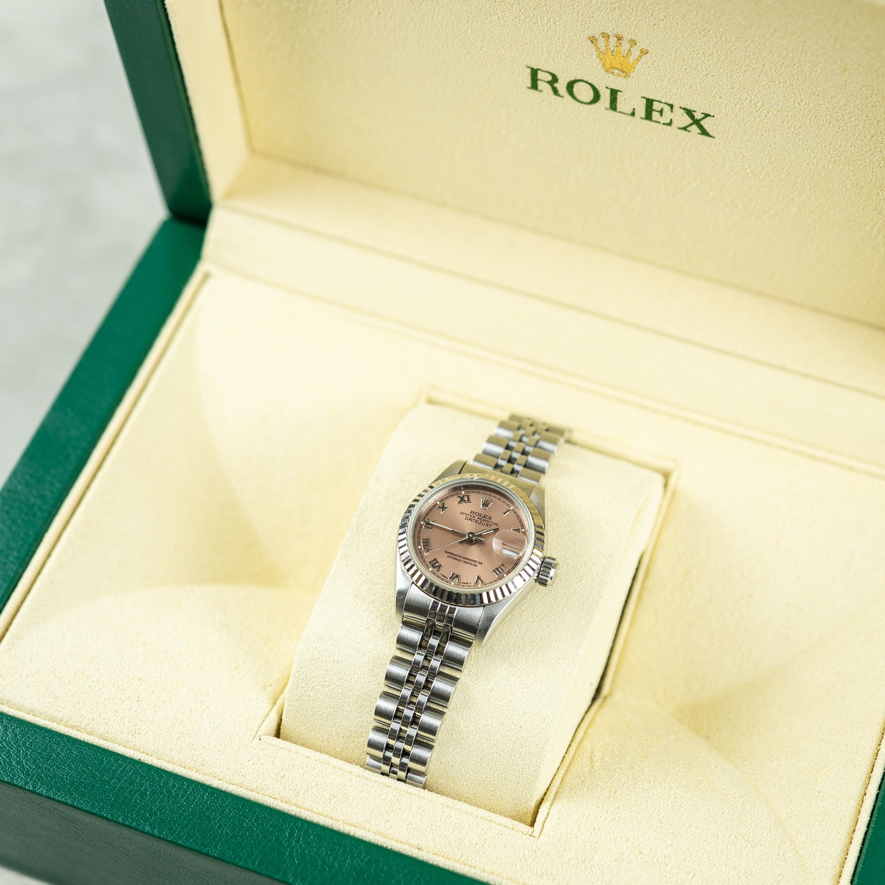 1995 Rolex DATEJUST 26mm Oystersteel, Fluted Bezel, Roman Markers Available at RR Jewellers Yarm