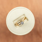 18 Karat Rose Gold Wrap Around Diamond Ring