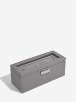 Slate grey 4 piece watch box