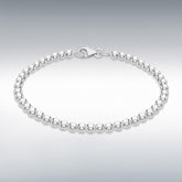 Sterling silver 4mm ball bracelet 7.5”