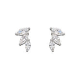 Fiorelli marquise crystal trilogy stud earrings