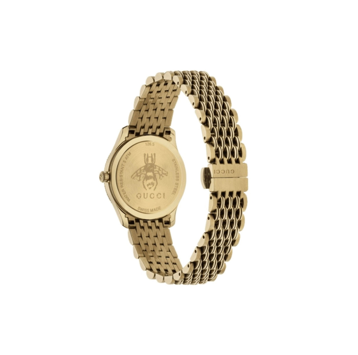 Gucci G-Timeless with bee gold plated 29mm watch YA1265021