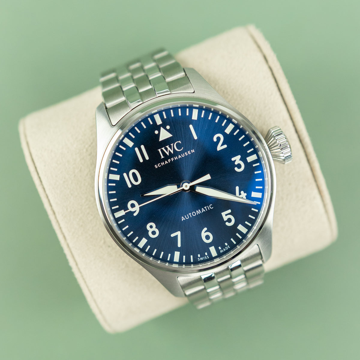 2021 IWC Schaffhausen Big Pilot Blue Dial 43mm Watch