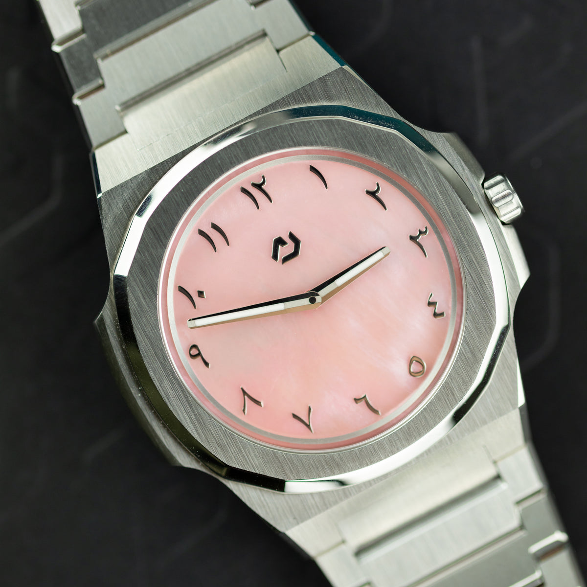 Nuun Official Origen Steel MS MOP Pink - 38mm at RR Jewellers Yarm UK