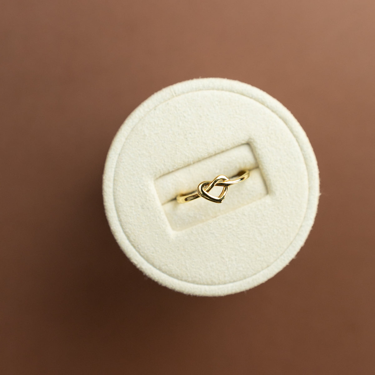 9ct yellow gold infinity heart ring at RR Jewellers Yarm UK