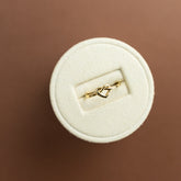 9ct yellow gold infinity heart ring at RR Jewellers Yarm UK