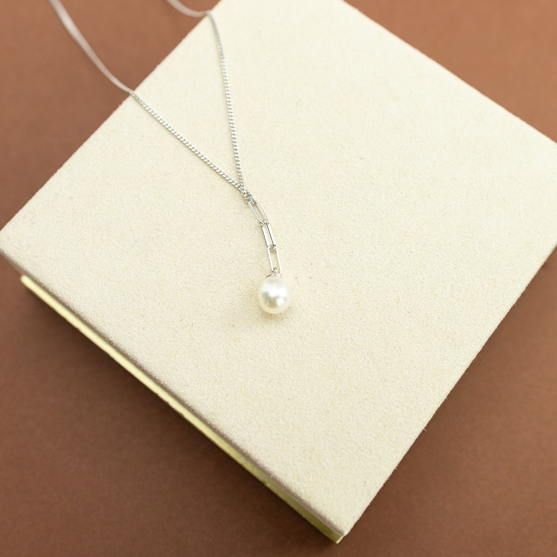 Freshwater Pearl Drop Pendant by Fiorelli on Silver at RR Jewellers Yarm UK