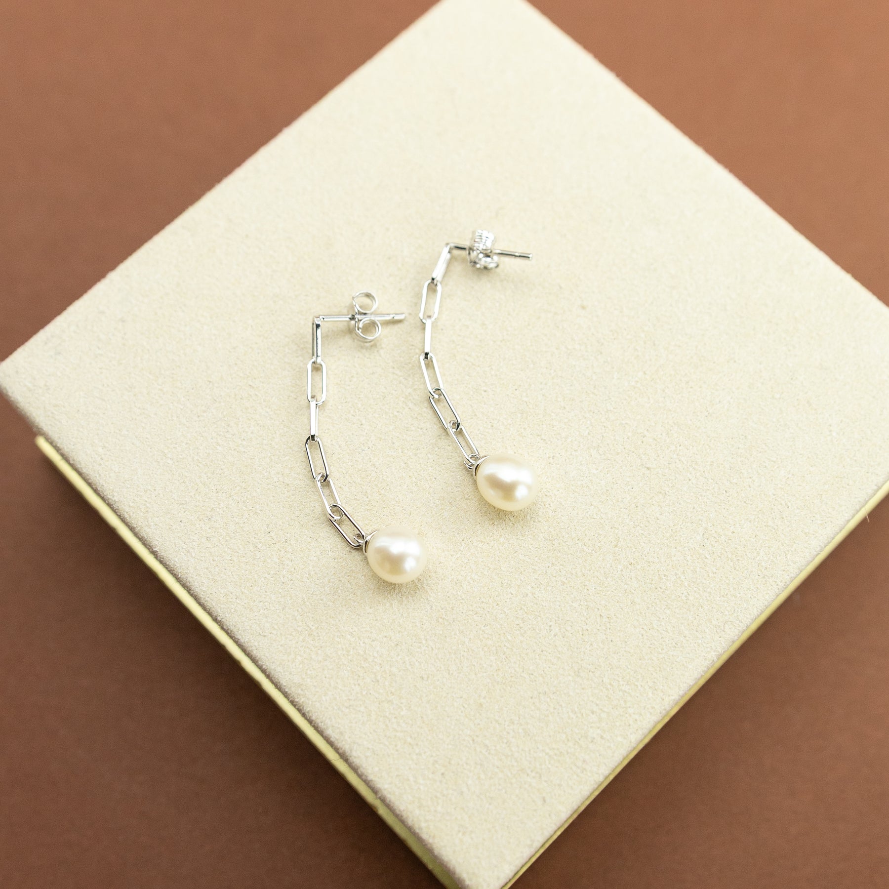 Freshwater Pearl Drop Earrings by Fiorelli on Silver at RR Jewellers Yarm UK