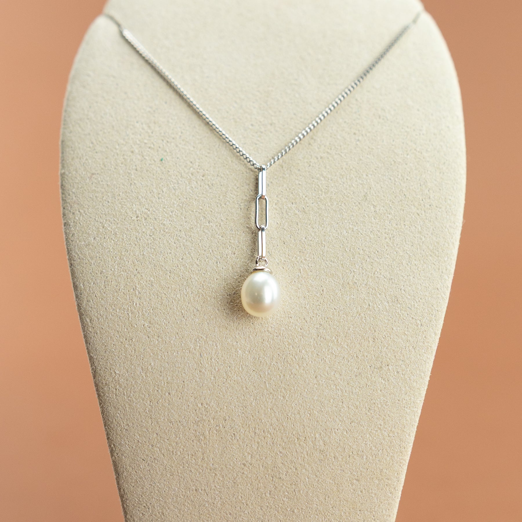 Freshwater Pearl Drop Pendant by Fiorelli on Silver at RR Jewellers Yarm UK