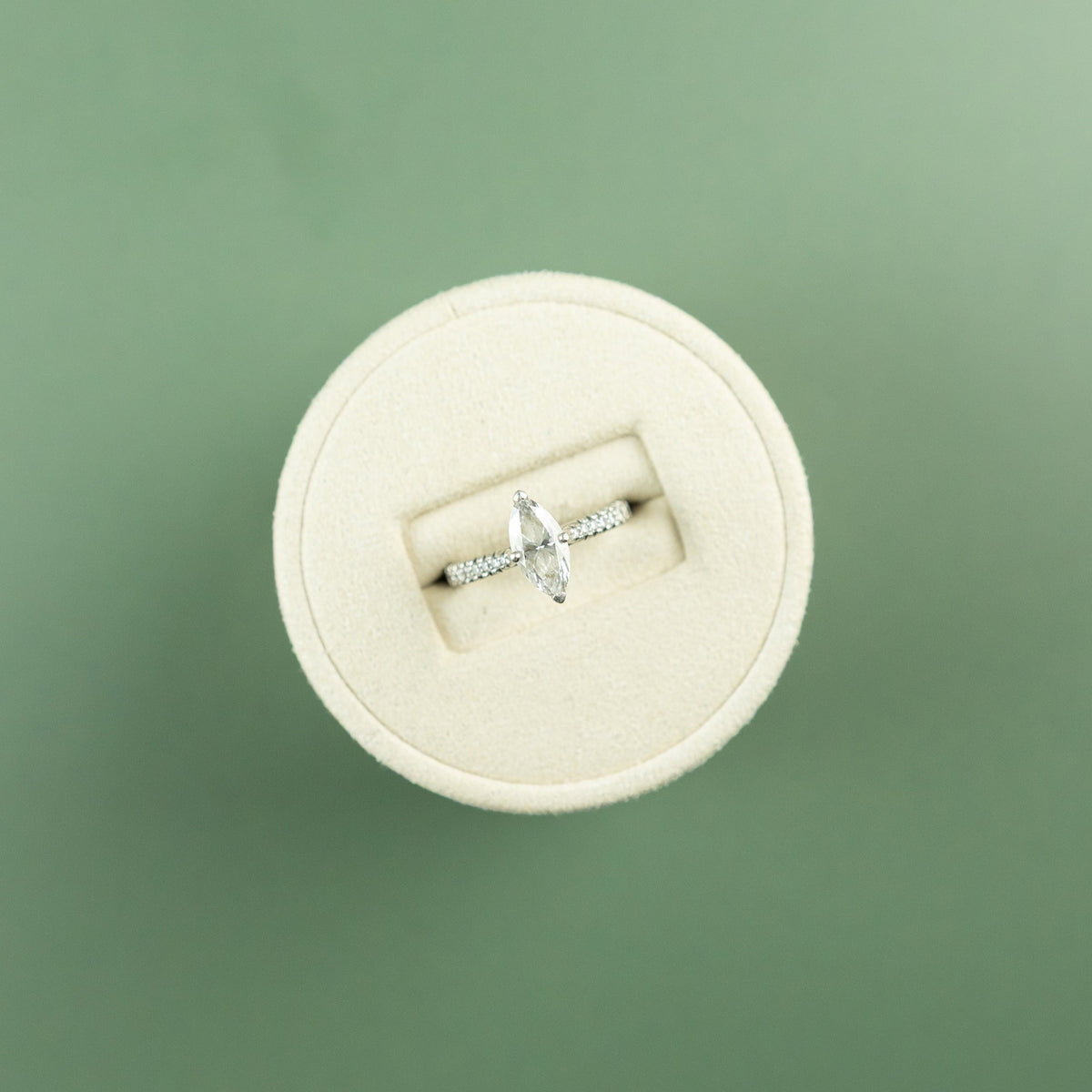 Pre - Loved Platinum Diamond 0.90ct Marquise Ring with Diamond Shoulders GIA Certified