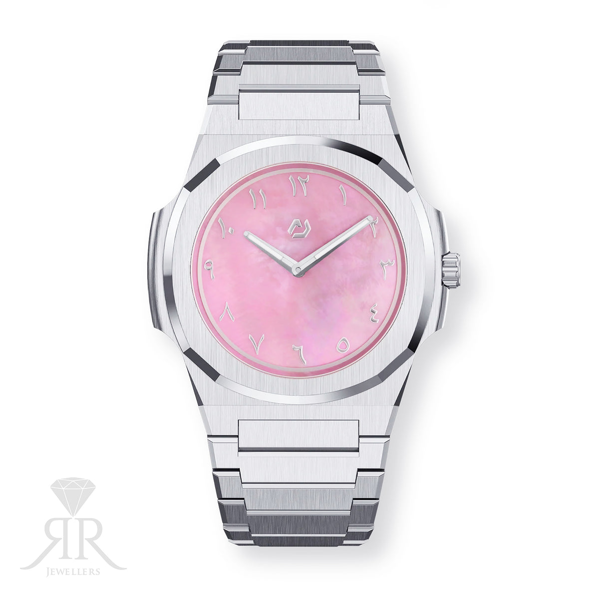 Nuun Official Origen Steel MS MOP Pink - 38mm at RR Jewellers Yarm UK