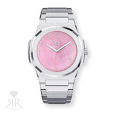 Nuun Official Origen Steel MS MOP Pink - 38mm at RR Jewellers Yarm UK