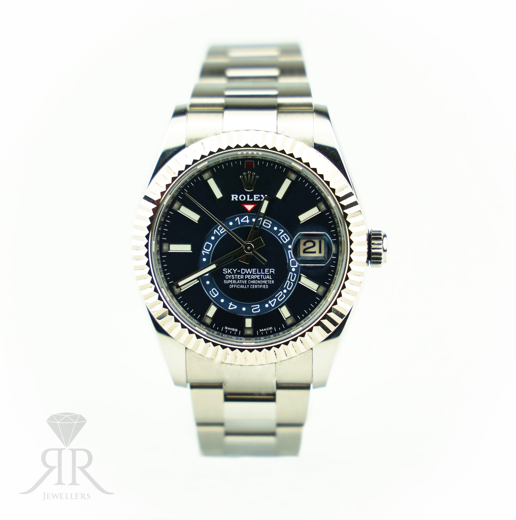 2022 Rolex Sky-Dweller oyster Blue Dial Watch 326934 at RR JEWELLERS YARM