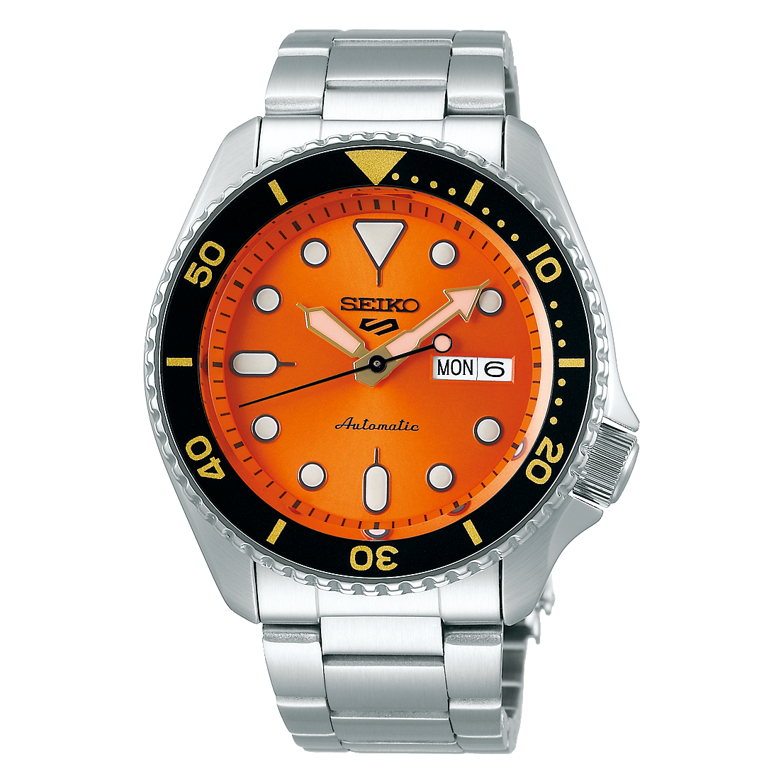 SEIKO 5 AUTOMATIC MEN'S ORANGE DIAL WATCH SRPD59K1