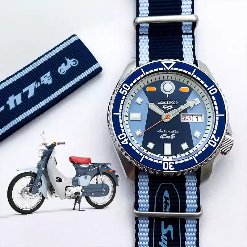 Seiko 5 Sports X Honda Limited Edition Two-tone Men's Watch SRPK37