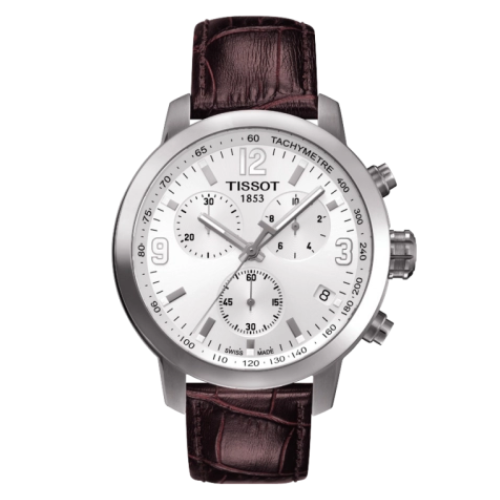 Tissot PRC 200 Quartz Chronograph Silver Leather T055.417.16.017.01 |