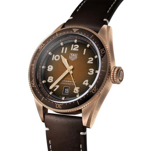 TAG Heuer Autavia 41mm Leather Strap Men’s Watch WBE5191.FC8276