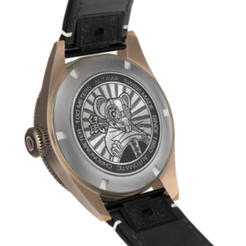 TAG Heuer Autavia 42mm Bronze Red Leather Watch WBE5193.FC8300