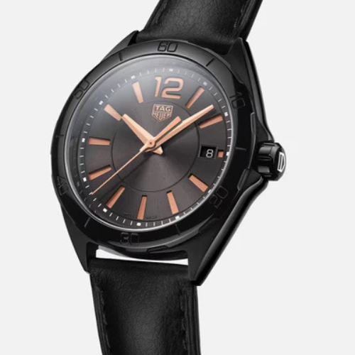 TAG Heuer Formula 1 Women’s Black Leather Strap Watch WBJ1314.FC8230