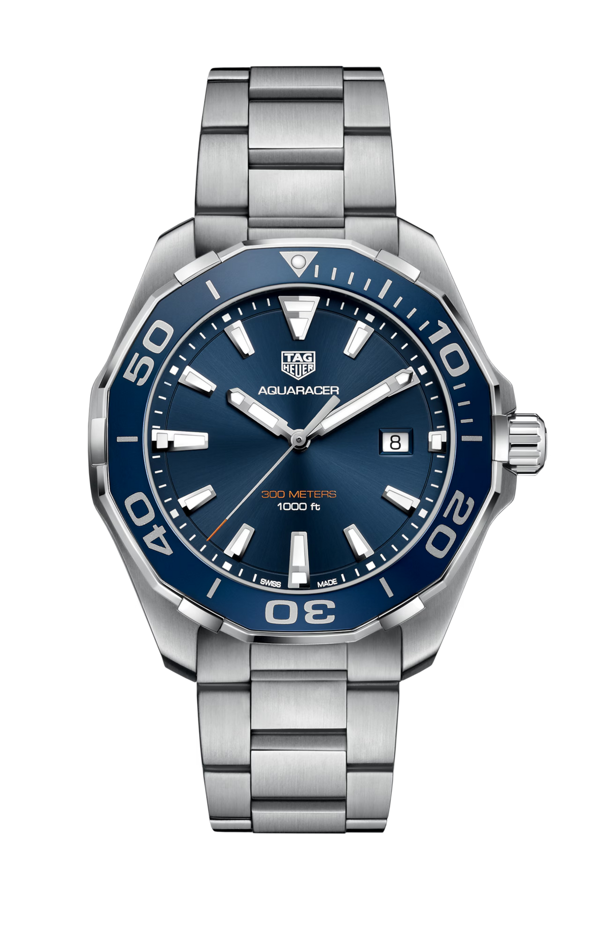 TAG Heuer Aquaracer Quartz, 43 mm, Steel WAY101C.BA0746