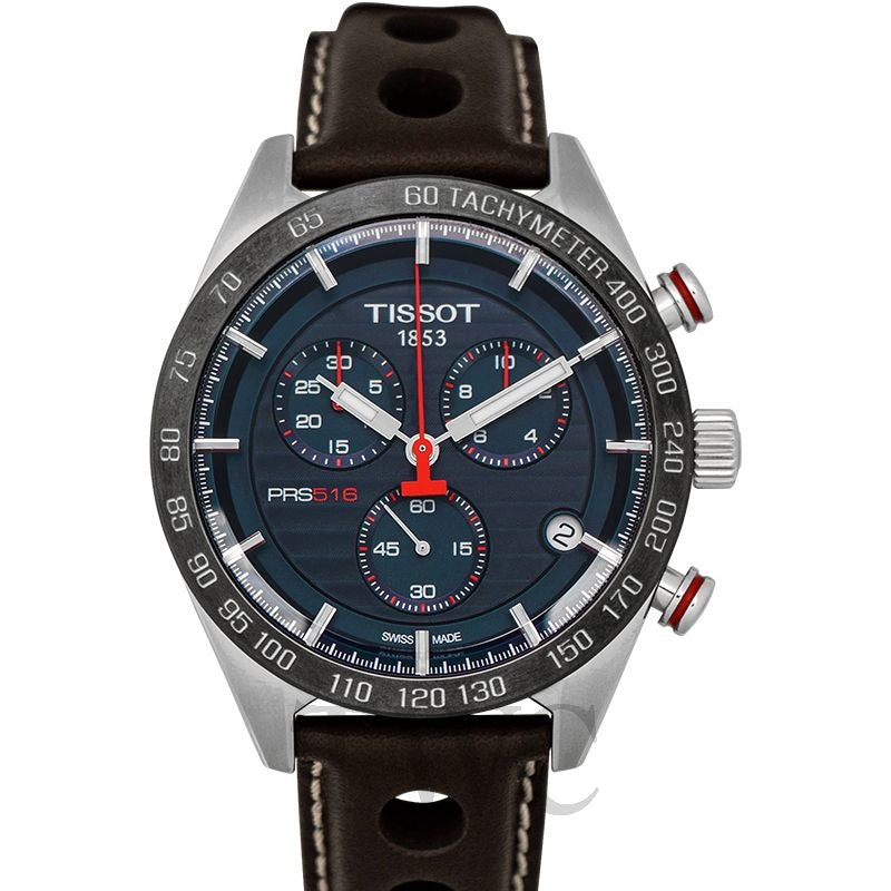 Tissot T-Sport PRS 516 Chronograph Quartz Blue Dial Men's Watch T1