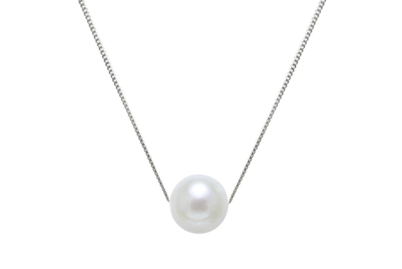 Single floating hotsell pearl necklace