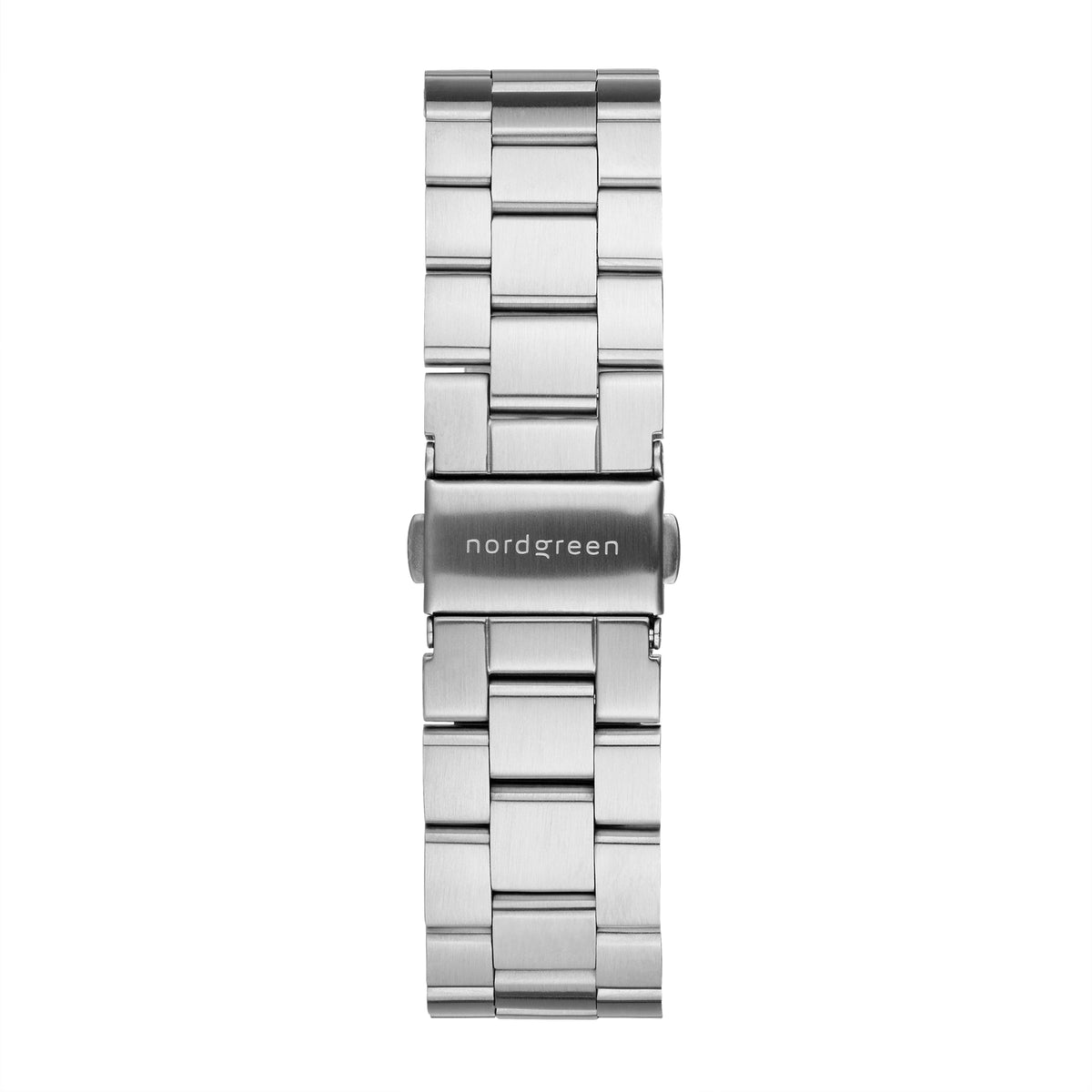 Pioneer 42mm Silver White Dial with Silver 3-Link Watch Strap