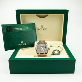 2021 Rose Gold Rolex Sky-Dweller Choco Dial Watch m326935-0006 at RR JEWELLERS YARM