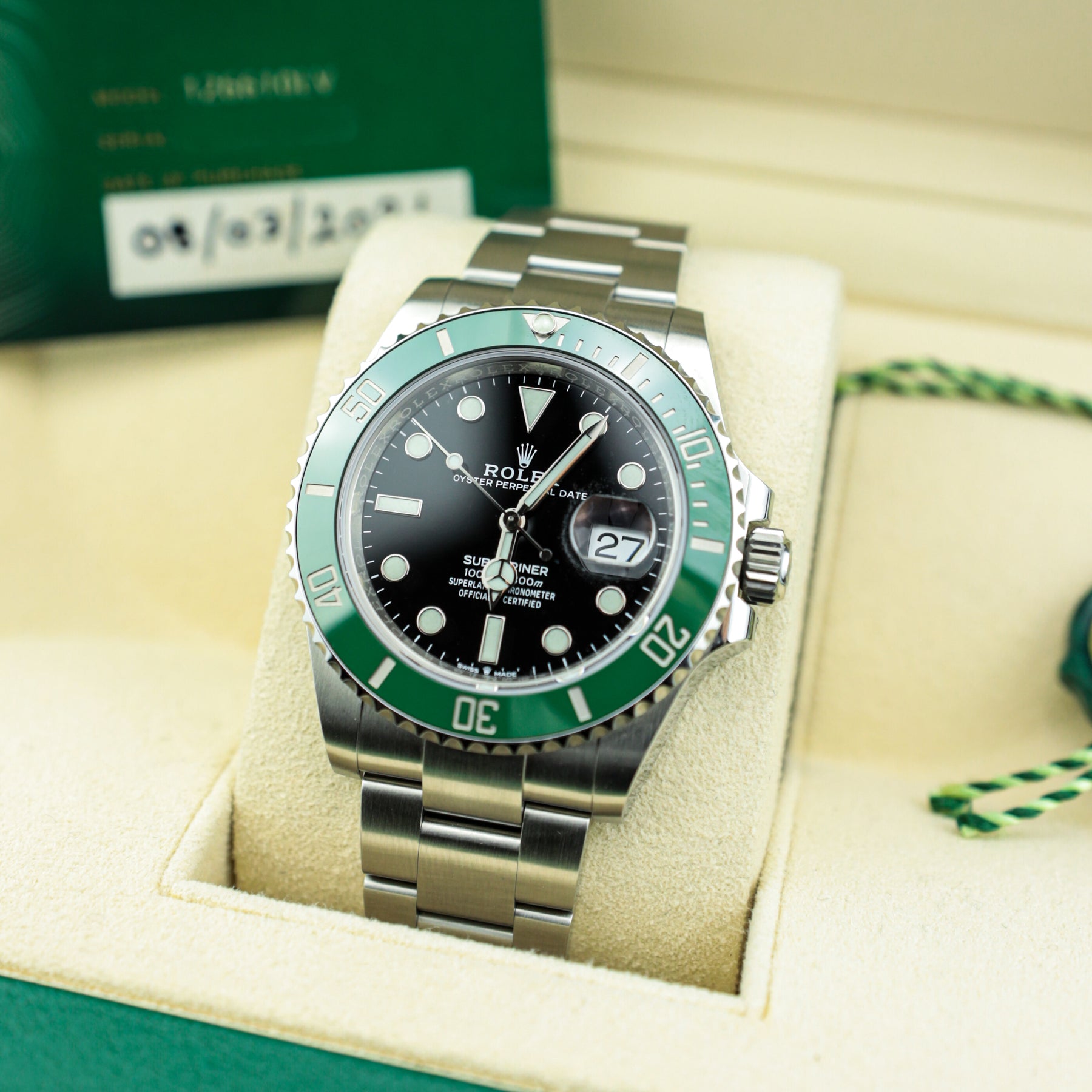 Rolex Submariner in Oystersteel, M126610LV-0002