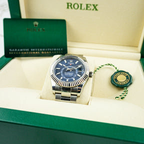 2022 Rolex Sky-Dweller oyster Blue Dial Watch 326934 at RR JEWELLERS YARM