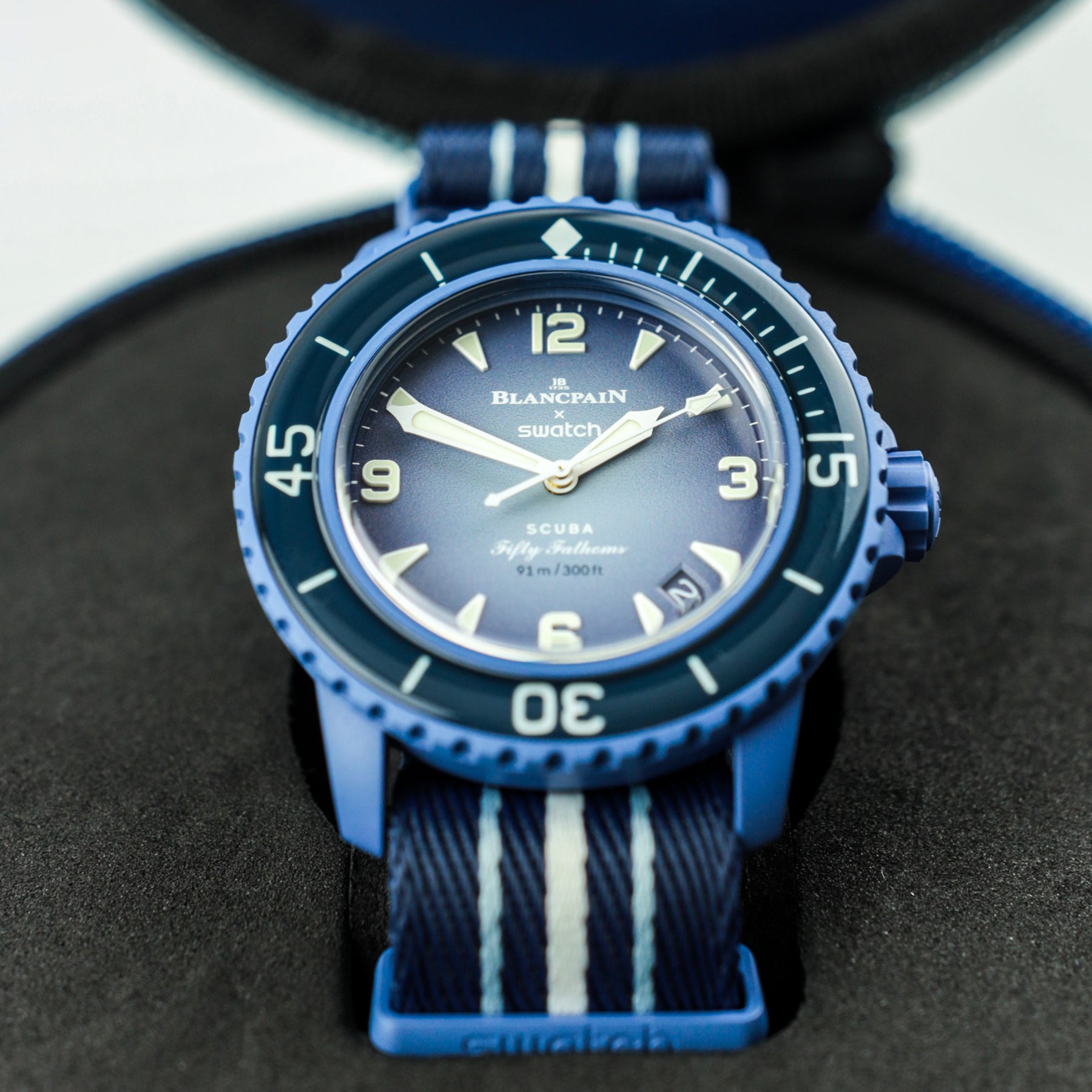 Blancpain X Swatch, Fifty Fathoms, ATLANTIC OCEON AVAILABLE AT RR JEWELLERS