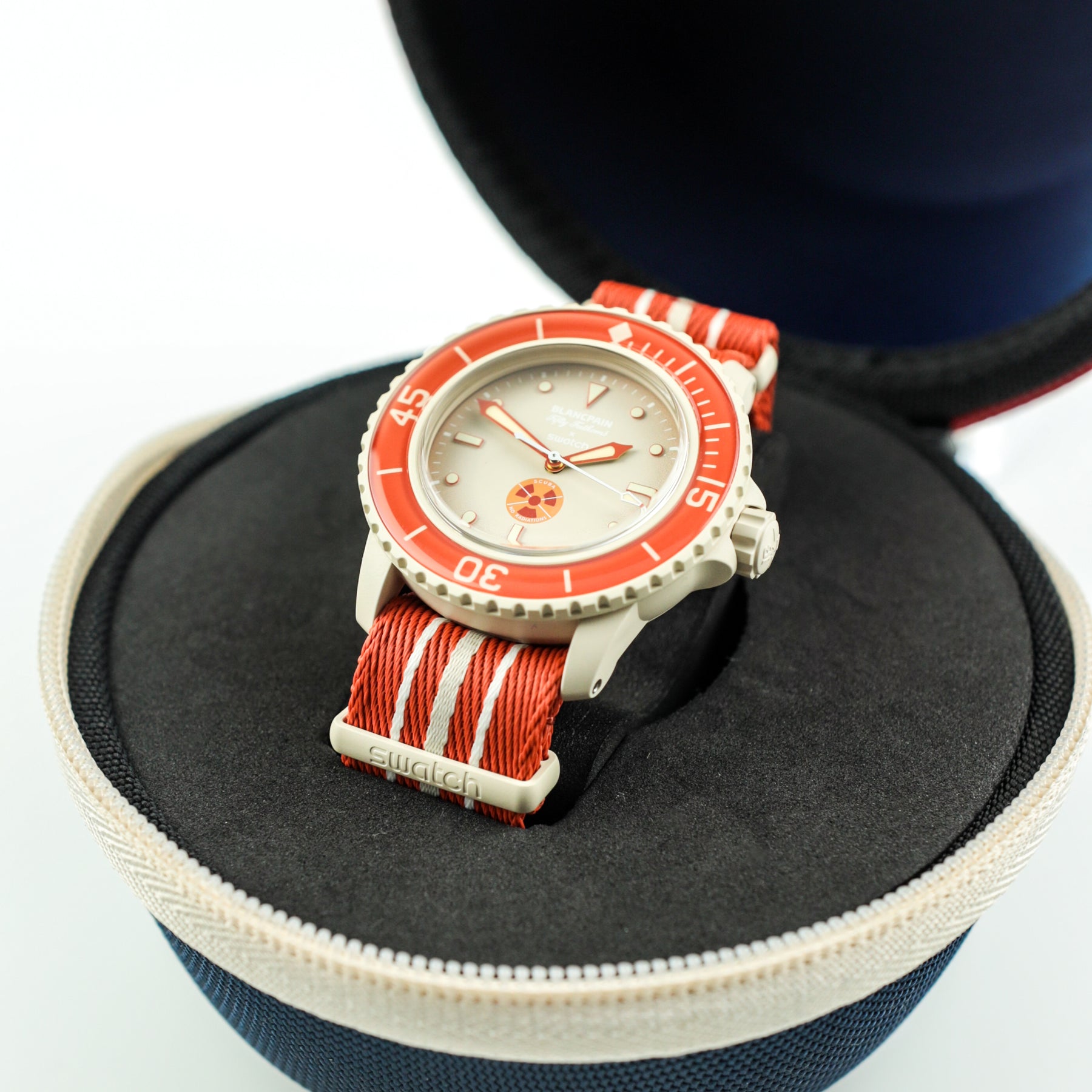 Unworn Pre - Owned Blancpain X Swatch ARCTIC OCEAN Full set with box & papers at RR JEWELLERS YARM