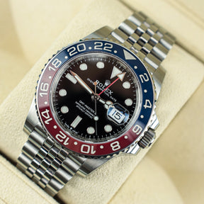 Pre - Owned Worn 2023 Rolex GMT-MASTER II 'Pepsi' 126710BLRO Full set with box & papers available at RR JEWELLERS YARM
