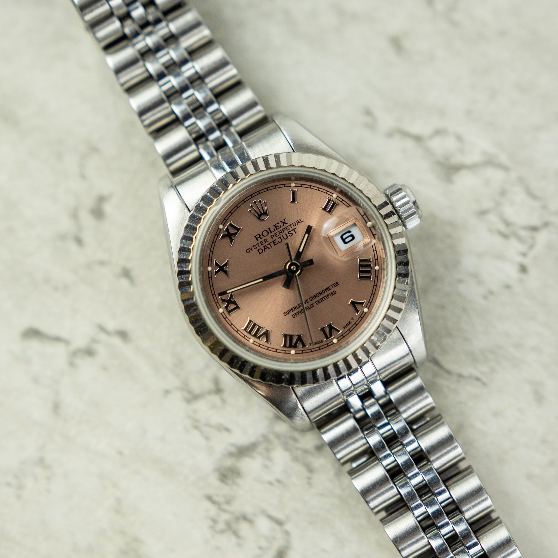 1995 Rolex DATEJUST 26mm Oystersteel, Fluted Bezel, Roman Markers Available at RR Jewellers Yarm