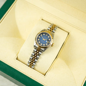 1995 Rolex DATEJUST 26mm Steel & Yellow Gold, Fluted Bezel, Diamond Dot Available At RR Jewellers Yarm 