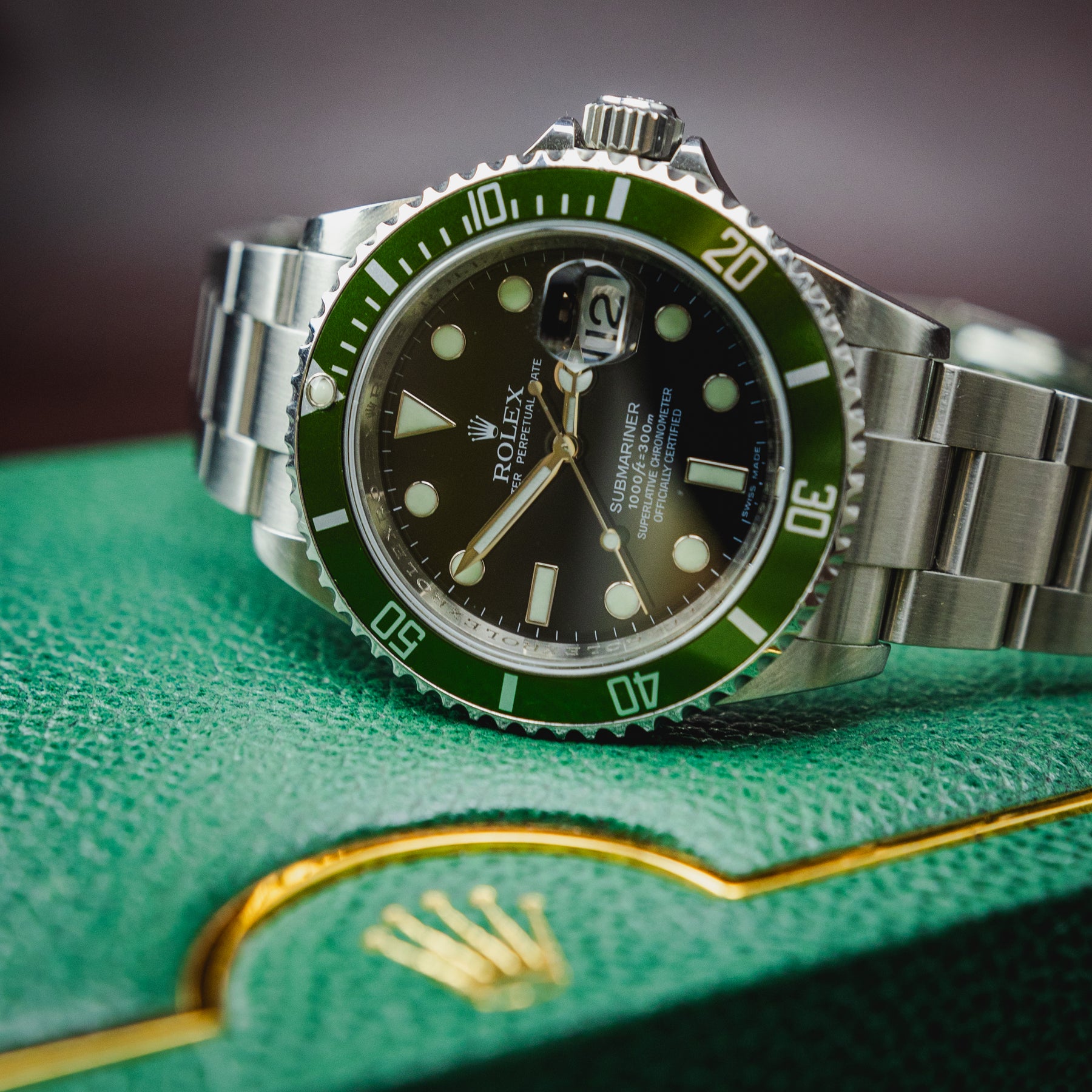 SUBMARINER 40MM 'KERMIT'- RR JEWELLERS YARM