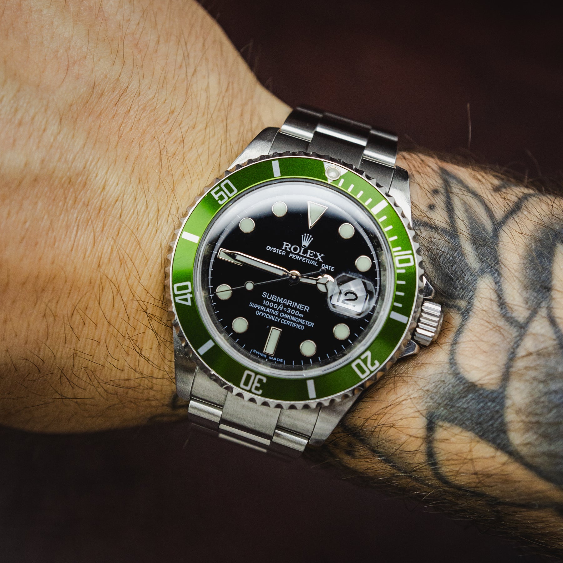 SUBMARINER 40MM 'KERMIT'- RR JEWELLERS YARM