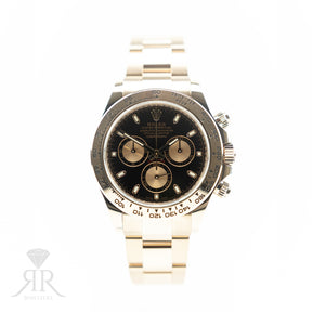 2023 Rolex COSMOGRAPH DAYTONA 18K Everose Gold, Black Dial 116505 Available at RR Jewellers Yarm