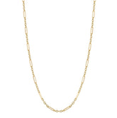 9ct yellow gold mixed length link necklace