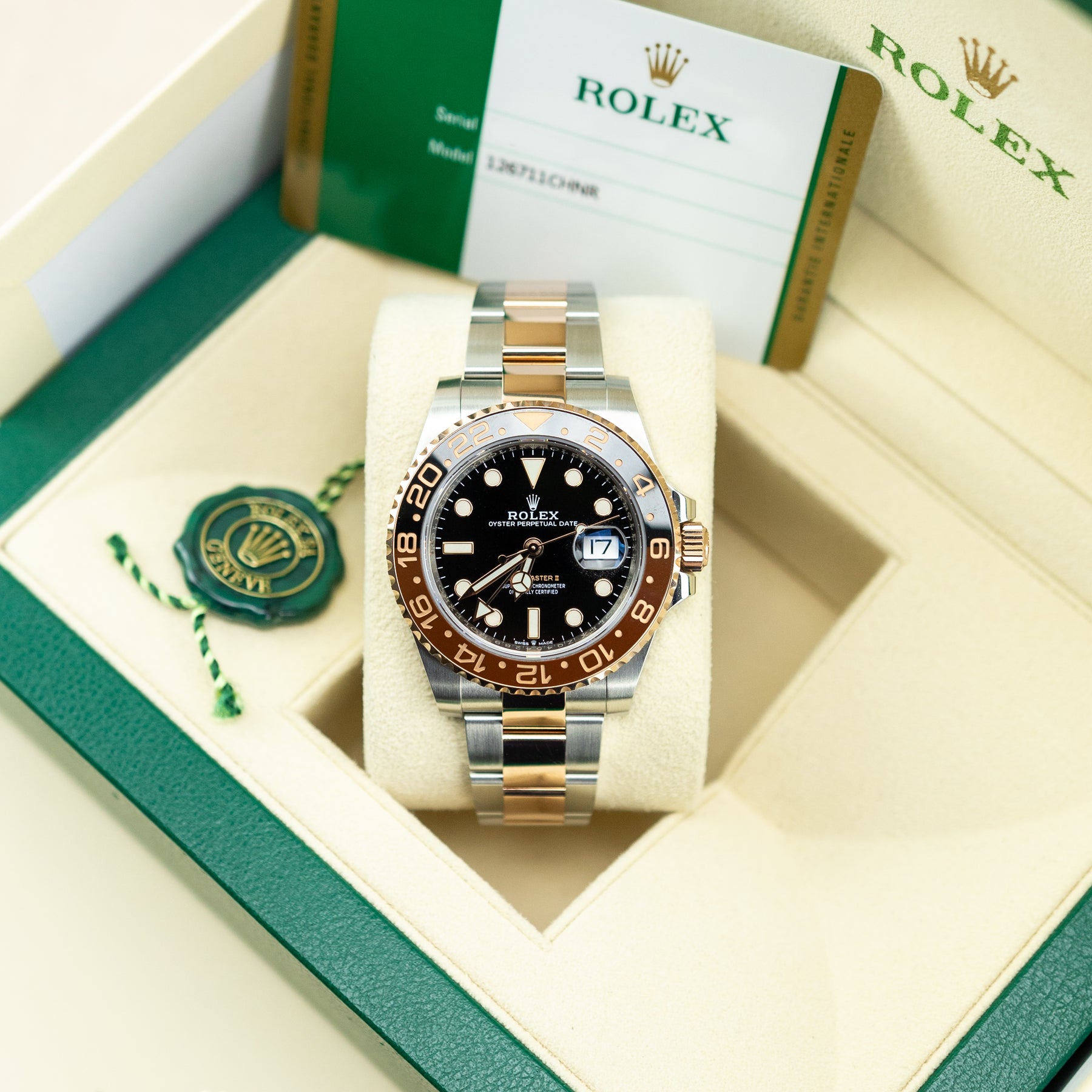 2020 Rolex GMT-MASTER II 'Root Beer' Oyster, 41mm, Oystersteel & Everose Gold available at RR Jewellers Yarm