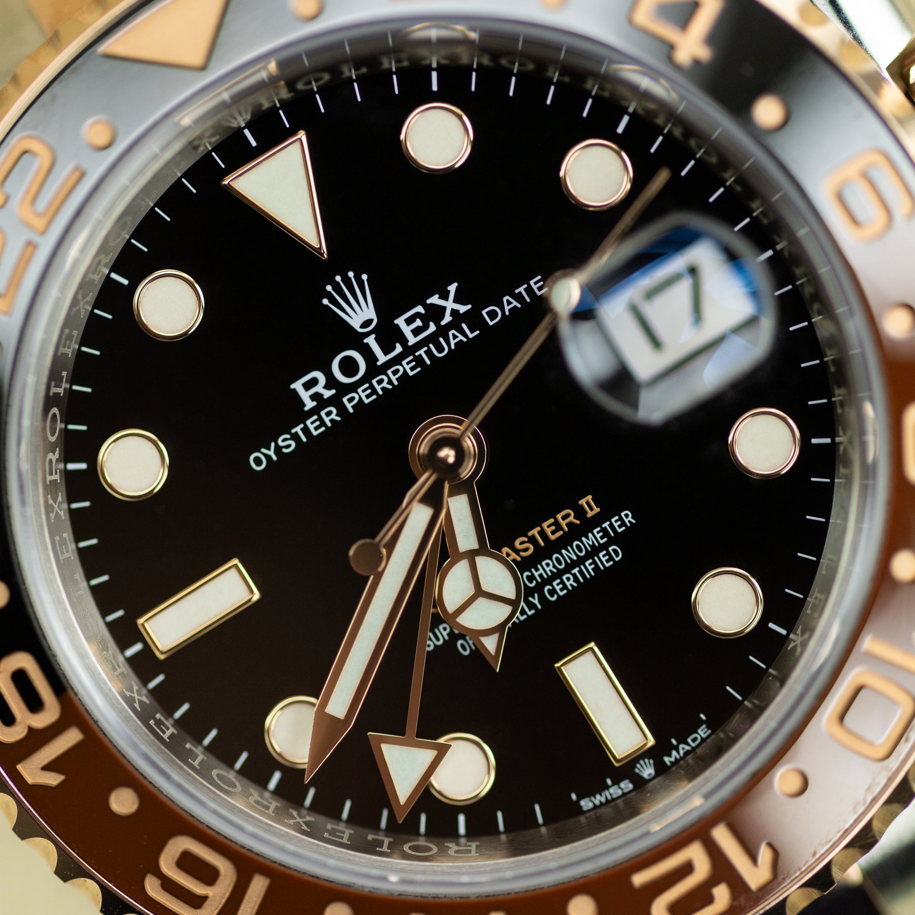 2020 Rolex GMT-MASTER II 'Root Beer' Oyster, 41mm, Oystersteel & Everose Gold available at RR Jewellers Yarm
