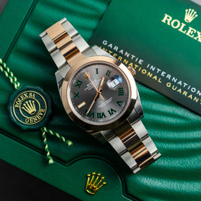 2023 Rolex DATEJUST 41mm Oystersteel & 18K Everose Gold, Wimbledon Dial 126301