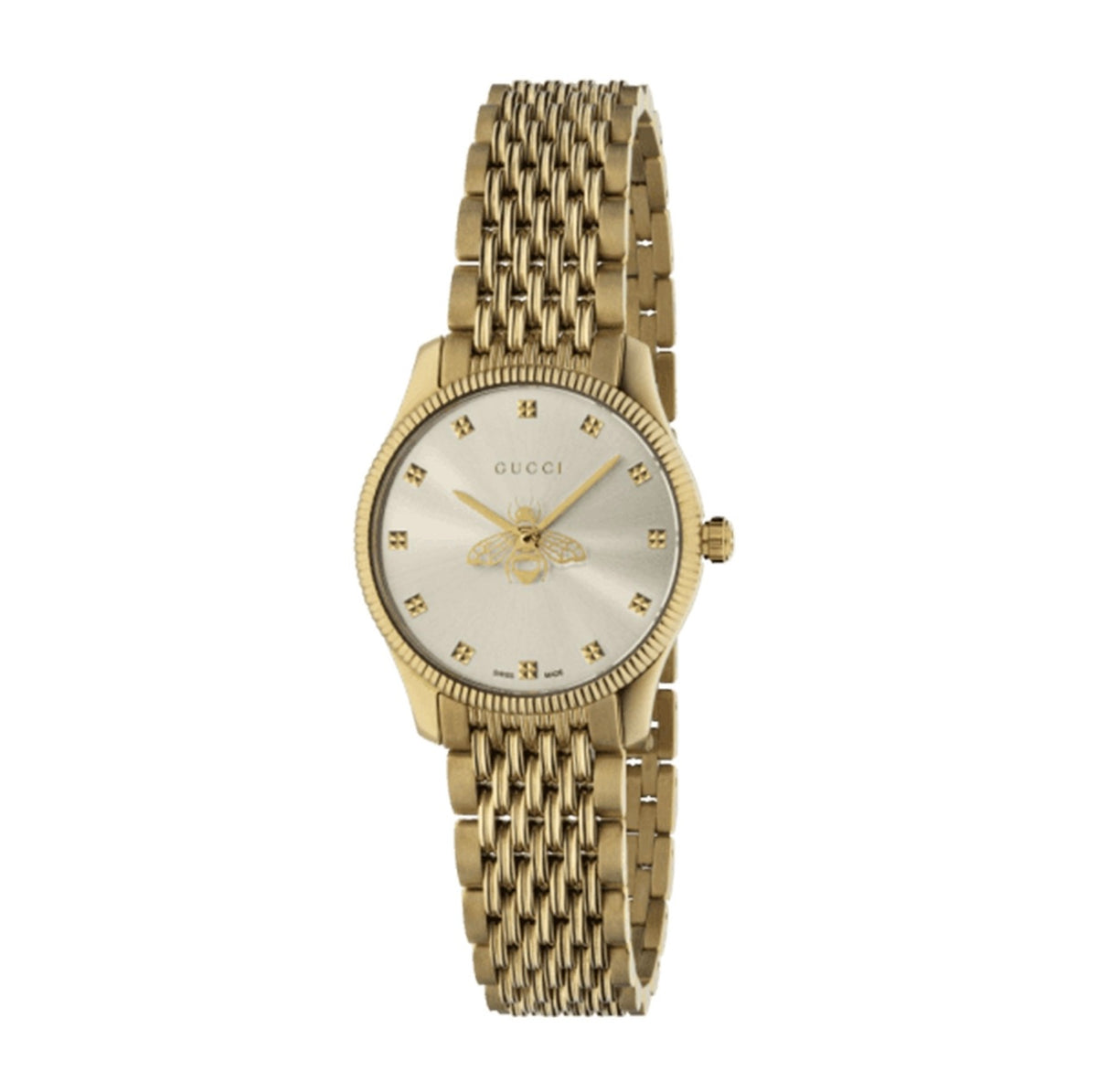 Gucci G-Timeless with bee gold plated 29mm watch YA1265021